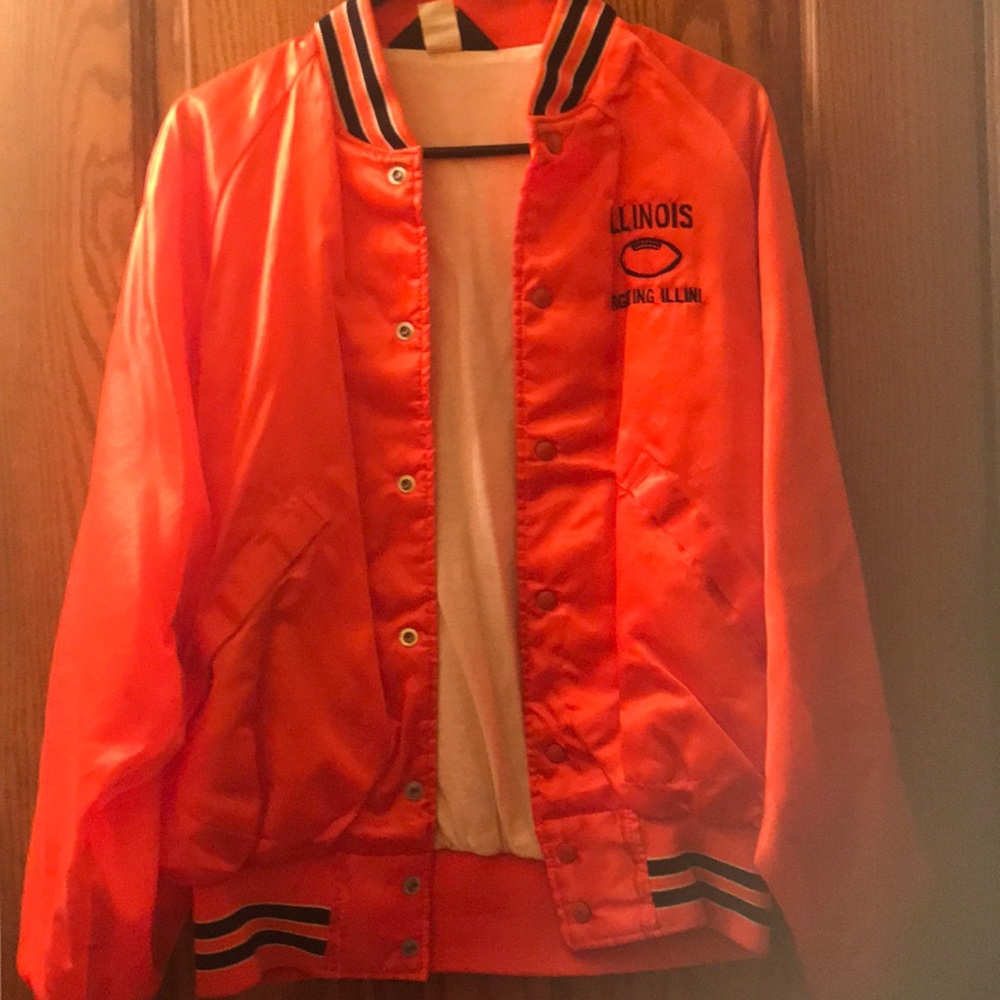 Orange Illinois Fighting Illini Football Jacket